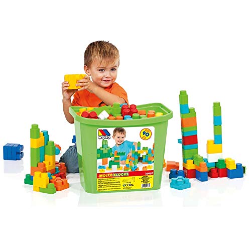 Blocos de Construção SPIN MASTER Molto Grande M MOLTO - Blocos de encaixe - peças grandes, fáceis de segurar, 90 blocos, formas e tamanhos