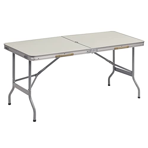 Mesa de Campismo WOLTU CPT8136GR (Alumínio e MDF - Preto) WOLTU - Móveis de exterior - alumínio, MDF, preto