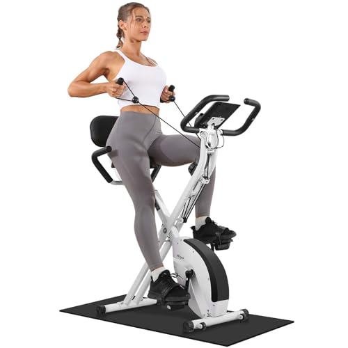 Bicicleta Estática MICYOX MX-600 (Preto - 48x42.5x117cm) Micyox - Bicicletas de exercício - resistência ajustável, monitor lcd, braço integrado, suporte tablet