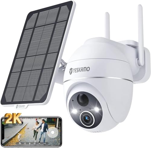 Câmara de Vigilância YESKAMO 2K (1080p - Wi-Fi) YESKAMO - Câmeras de vigilância - 1080p, wi-fi