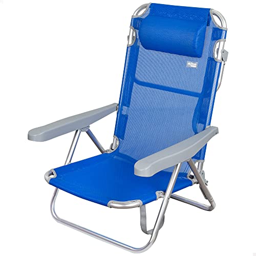 Espreguiçadeira AKTIVE (Azul - Aço - 60x47x83 cm) AKTIVE - Móveis de exterior - fecho, aço, 60x47x83 cm, 100 kg