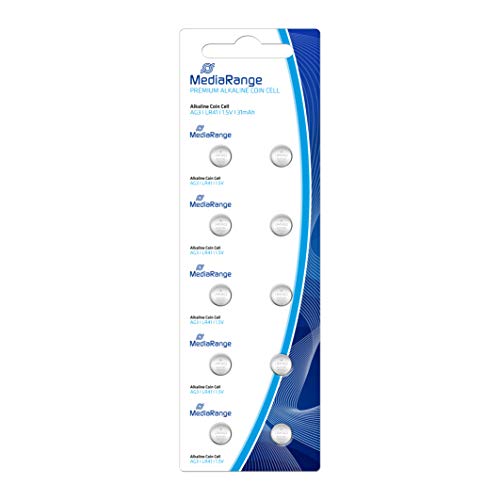 Pilha Recarregável MEDIARANGE MRBAT117 (SR41) MediaRange - Baterias de uso geral - sr41, alcalino, 31 mah, 1.5v