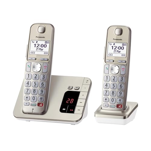 Telefone PANASONIC KX-TGE262GN Preto, Cinzento Panasonic - Telefonia - cabo, tecla de bloqueio, identificação do chamada, compatível