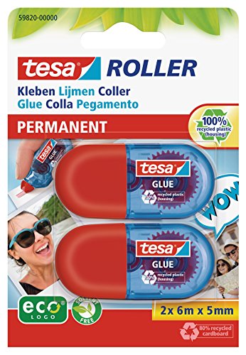 Fita Adesiva Permanente Mini Eco-Logotesa 6 M X 5Mm TESA - Adesivos e ímãs para artesanato - fita adesiva, permanente, alta resistência, interior, exterior