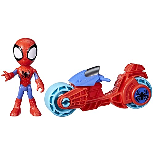 Figuras de Ação SPIDEY AND HIS AMAZING FRIENDS Spiderman e Moto Hasbro - Conjuntos de brinquedos - Spiderman, motocicleta, 10 cm