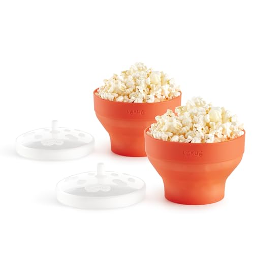 Conjunto de Micro-ondas Pop-Corn LÉKUÉ 2 Unidades Lékué - Máquinas de pipocas - pop-corn, micro-ondas, silicone, receitas