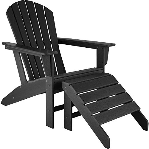 Conjunto de Jardim TECTAKE Joplin (Preto - Polietileno - 83x79x97 cm) TecTake - Móveis de exterior - preto, polietileno, 83x79x97 cm