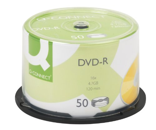 DVD-R Q-CONNECT Capacity 4.7GB Duration 120 min Speed 16x Box of 50 units Q-Connect - Mídias vazias - DVD-R, q-connect, capacidade 4.7gb, duracao 120 min, velocidade 16x, caixa de 50 unidades