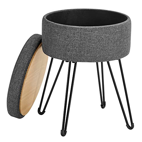 Banco de Arrumação SONGMICS Lom002G01 (Cinzento - 40x29x56cm) SONGMICS - Pufes - cinzento, 40x29x56cm