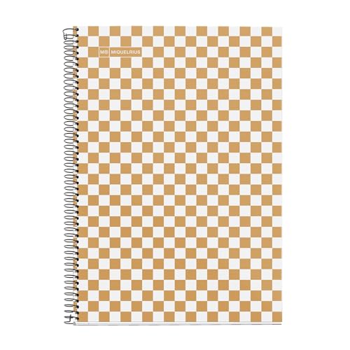 Caderno A4 MIQUELRIUS Spiral Folio Mostaza MIQUELRIUS - Cadernos e bloco de notas - a4, spiral, mostaza, 80g/m²