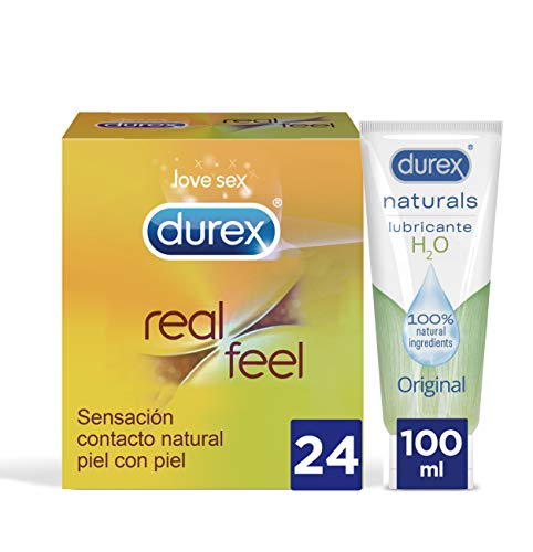 Preservativos DUREX Real Feel + Lubricante (24 un) DUREX - Cuidados pessoais - preservativo, lubrificante, 24 unidades