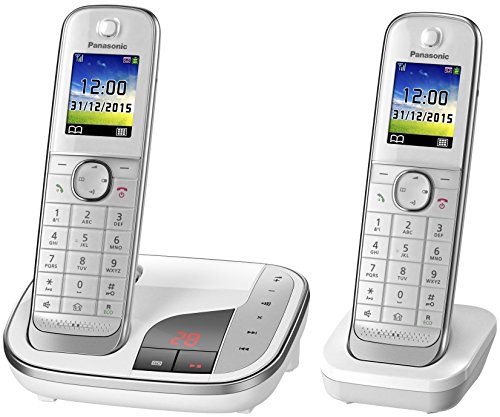 Telefone PANASONIC KX-TGJ322 Preto, branco Panasonic - Telefonia - preto, branco