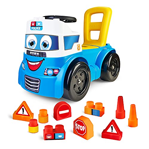 Jogo de Construção FEBER Blocks Police (Idade Mínima: 3) FEBER - Brinquedos - polícia, 3 anos, 10 blocos, construção
