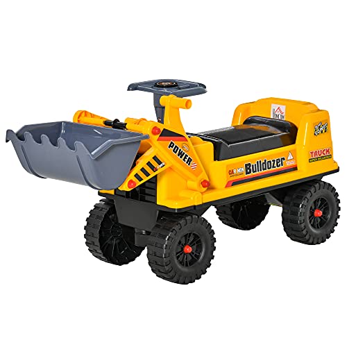 Trator Infantil HOMCOM com Pá Escavadora e Buzina HOMCOM - Brinquedos - infantil, escavadora, buzina