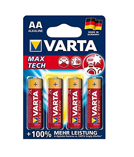 Pilha Não-Recarregável VARTA Max Tech AA Alcalino 1,5V Varta - Baterias - alcalino, 1,5v, aa, fácil de abrir