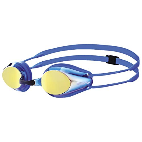 Óculos de Corrida ARENA TRACKS JUNIOR Mirror Azul (Tamanho Único) arena - Óculos e máscaras de natação - tamanho único, uv 400, resistente ao suor, fita dupla ajustável, anti-embate