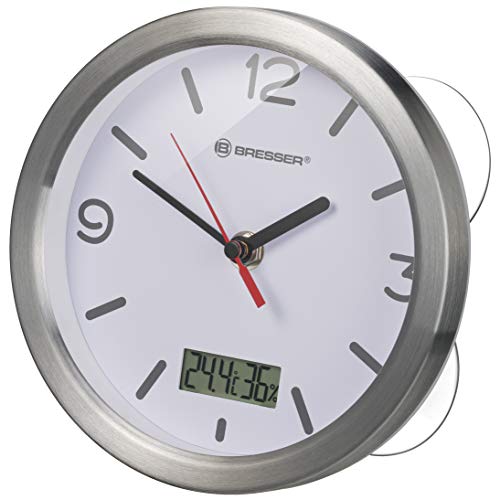 Reloj de baño BRESSER MyTime con termómetro y higrómetro Bresser - Relógios de parede - termómetro, higrómetro