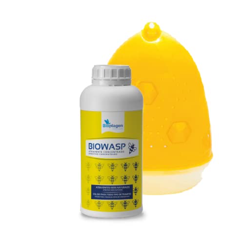 Ferro com Caldeira WASPTRAP Biowasp (500ml) Bioplagen - Pesticidas - 500 ml, pincel, combate vespas