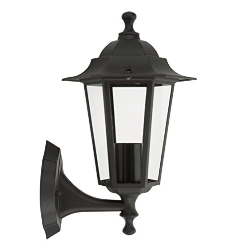 Candeeiro Exterior de Parede SMARTWARES CLASSICO Ranex - Luminárias Decorativas - preto, alumínio, exterior