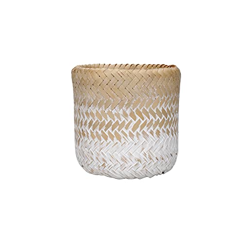 Vaso KITCHEN CRAFT KCBBPLANTER Branco (Plástico - 27.5 x 25.4 x 26.7 cm) KITCHENCRAFT - Vasos e canteiros - bambu, plástico, branco, 27.5x25.4x26.7 cm