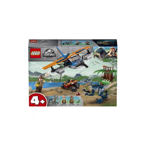 LEGO Jurassic World - Missão de Resgate do Biplano dos Velocirrotor LEGO - Blocos de encaixe - lego, jurassic world, resgate, biplano, velocirrotor