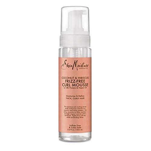 Máscara para o Cabelo SHEAMOISTURE Coco & Hibiscus Frizz-Free Curl Mousse (220ml) SHEA MOISTURE - Cuidados com o cabelo - coco, hibiscus, frizz-free, curl mousse