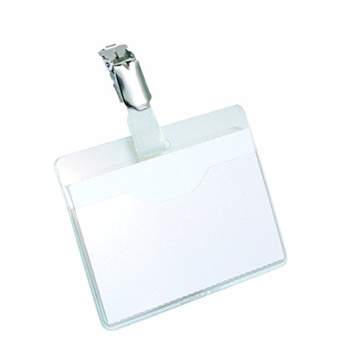 Durable 811319 etiqueta para impressão e embalagem 25 peça(s) Transparente Durable - Porta-crachás e porta-bilhetes - clip, universal, transparente, policarbonato