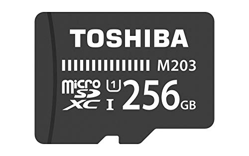 Cartão de memória MicroSDX TOSHIBA M203 (256 GB) Toshiba - Cartões de memória flash - 256 GB, MicroSDXC, Classe 10, 100 MB/s