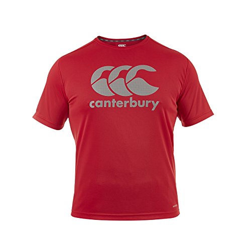 T-shirt para Homem CANTERBURY Vapodri Large Logo Vermelho para Râgueiro (S) Canterbury - Camisas e tops - vermelho, large logo, vapodri