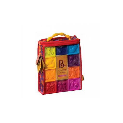 Construção BATAT B. Toys One Two Squeeze Blocks MYBTOYS - Brinquedos - madeira, formas coloridas, cores vivas, desenvolvimento infantil