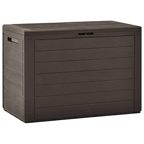 Caixa de Arrumação para Jardim VIDAXL | 78 x 44 x 55 cm - Castanho vidaXL - Armazenamento industrial - jardim, castanho, 78x44x55cm