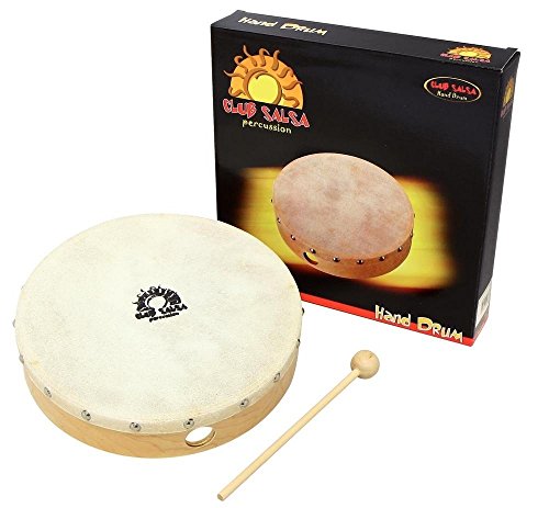 Tamborim CLUB SALSA F836502 (Castanho - 30 cm) GEWA pure - Percussão manual - 30 cm, madeira, revestimento natural, apoio