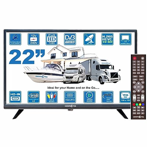 TV UNISPECTRA 22'' Full HD (LED - 22'' - 54 cm) Unispectra - Televisores - tv, unispectra, 22, full hd, led
