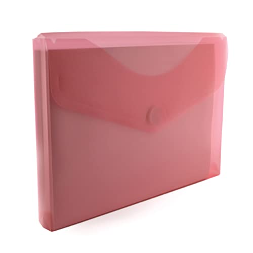 Pack 10 Unidades Capa com Fole de Velcro Vermelho A4+ OFFICE BOX Fraga Import - Pastas de arquivo - pack 10 unidades, capa com fole de velcro, vermelho a4+, office box