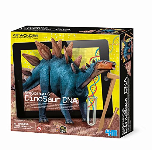 Jogo Educativo GOLIATH Augmented Reality Wonders - ADN de Stegosaurus 4M - Brinquedos - educativo, realidade aumentada, steosaurus