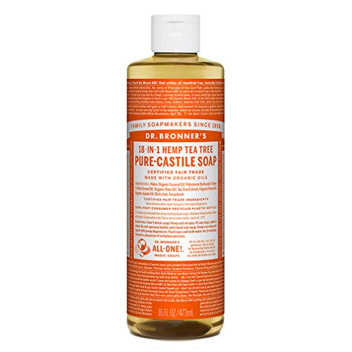 Dr. Bronner's Sapão Líquido Orgânico De Árvore De Chá De Castanha 473 Ml Dr. Bronner - Gel de banho - sapao liquido, orgânico, 473 ml