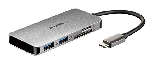 Dlink Dub-M610 Com Fios Usb 3.2 Gen 1 3.1 Gen 1 Type-C Alumínio Preto D-Link - Estações de acoplamento para laptops - fios, usb 3.2 gen 1, type-c, alumínio