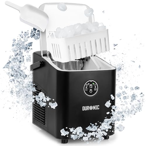 Máquina de Gelo DURONIC ICM12BK (6-8 min - 10 kg/24h) Duronic - Máquinas de gelo - máquina de gelo, duronic icm12bk, 6-8 minutos, 10 kg/24h