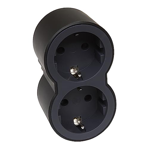 Adaptador elétrico LEGRAND 694517 (Preto) Legrand - Fios e cabos elétricos - adaptador elétrico, legrand 694517, preto, doble tomas, 16A/230V, 3680w máximo
