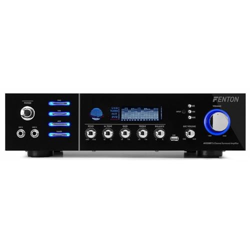 Amplificador Fenton AV320BT | Preto (Sistema Hi Fi) Tronios B.V. - Áudio - hi fi, 5 canais, bluetooth, mp3 usb