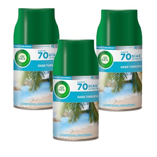 Recarga Air Wick Freshmatic 3 Unidades Azul Reckitt Benckiser - Aromatizadores de ambiente - spray, recarga automática, ambientador, fragrância azul