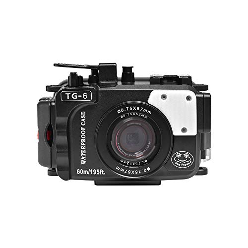 Capa Submersível para Máquina Fotográfica OLYMPUS TG-6 Sea frogs - Caixas estanques para câmeras subaquáticas - 60m profundidade, compatível Olympus, policarbonato, vidro laminado