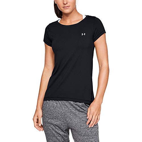 T-shirt para Mulher UNDER ARMOUR Heatgear Armure Preto para Fitness (S) Under Armour - Camisas e tops - mulher, fitness, preto, s
