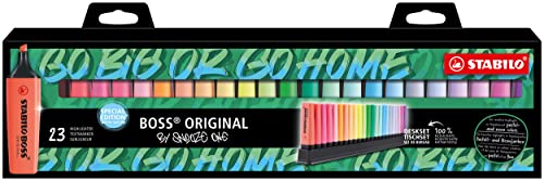 Marcador Fluorescente Stabilo Boss Original Cores Sortidas (Caixa de 23) 
Marca:
STABILO
 - Marcadores e marcadores de texto - fluorescente, base de água, 23 cores