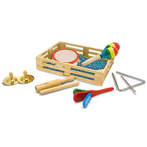 Jogo de Tabuleiro MELISSA & DOUG Band in a Box (3 Anos) Melissa & Doug - Jogos - instrumentos musicais, 3 anos, madeira, pega