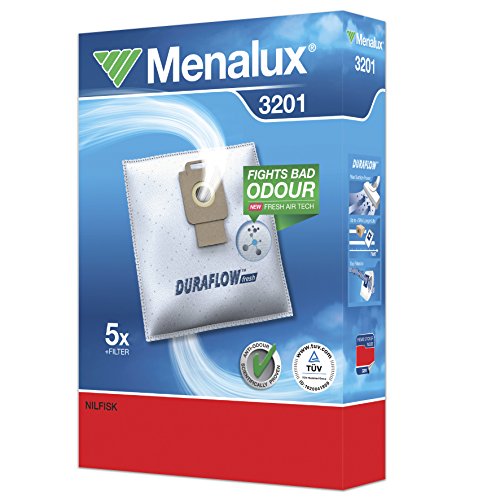 Sacos para Aspirador BOSCH 2.301 (5 unidades) Menalux - Acessórios de aspirador - sacos aspirador, bosch, 2.301, 6L, poliéster