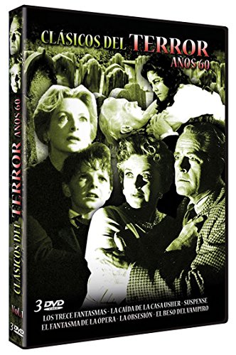 DVD Pack - 7 Películas De Terror Clásicas (Edição em Espanhol) Unknown - Dvds e vídeos - películas, terror clásicas, anos 60, 13 fantasmas, encantada, fantasmas