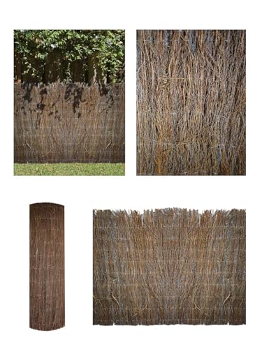 Cercado para Pássaros JARDIN202 (Castanho - Poliéster - 200 x 150 cm) JARDIN202 - Painéis de cerca - castanho, poliéster, 200x150 cm