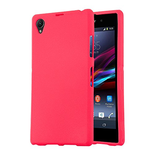 Capa para Sony Xperia Z1 Compact CADORABO Vermelho CADORABO - Capas para telemóveis - silicone, proteção, rígida, vermelho