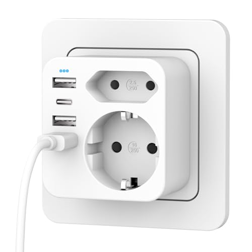 Adaptador de Viagem STARTECH.COM EUSBC3PWH Guangzhou LeishGuangzhou Leishen Electric Co.,Ltden Electric Co.,Ltd - Filtros de linha e supressores de surtos - adaptador, viagem, startech